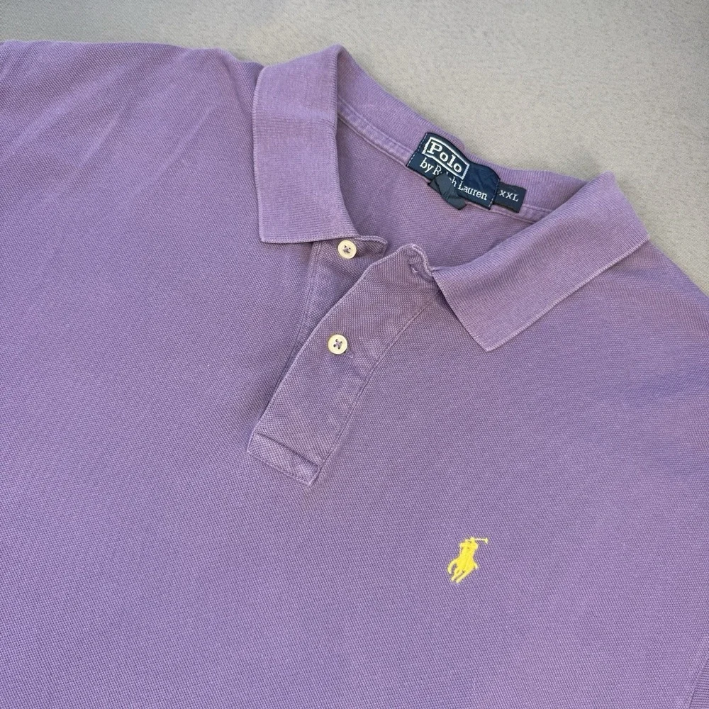 Polo by Ralph Lauren Lavender Polo Shirt with Yellow Pony